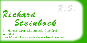 richard steinbock business card